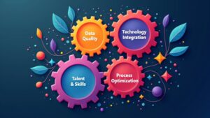 4 Pillars to Achieving AI Excellence in PPC Marketing, Concept art for illustrative purpose, tags: artificial intelligence driving significant advancements pay-per-click advertising, reshaping businesses optimize - Monok