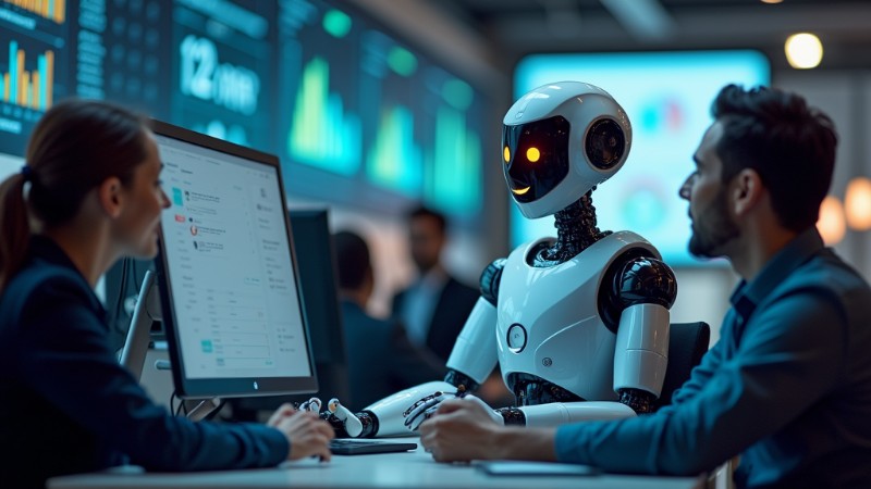 2025: How AI Is Reshaping Digital Marketing Strategies, Concept art for illustrative purpose, tags: advertising - Monok