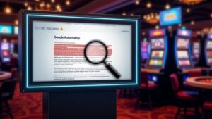 2025 Update: New Google Ads Gambling Rules Impact iGaming Industry, Concept art for illustrative purpose - Monok
